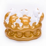 1Pcs Kids Inflatable Cartoon Hats Queen PVC Balloon Toys for Children Novelty Kids Birthday Party Hat Birthday Hats Funny Gifts