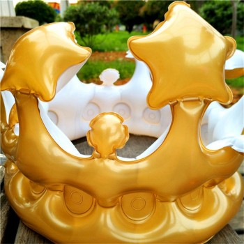 1Pcs Kids Inflatable Cartoon Hats Queen PVC Balloon Toys for Children Novelty Kids Birthday Party Hat Birthday Hats Funny Gifts