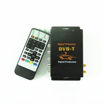 DVB-T Car Digital TV HD MPEG-4 Tuner Receiver Two Antenna 140-200km/h Two Chip Tuner DVB T BOX
