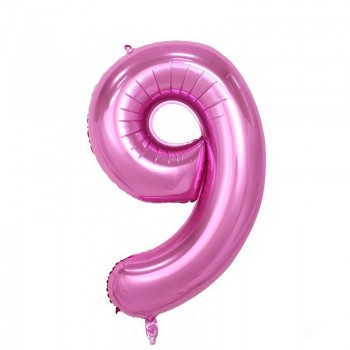 32 inch Pink Blue 40 inch Red Foil Balloon Large Helium Number 0-9 Globo Birthday Party for Kids Party Cartoon Hat Decor