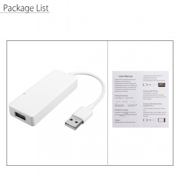 Car Link Dongle Link Dongle Universal Auto Link Dongle Navigation Player USB Dongle USB White Portable Smart for Apple CarPlay