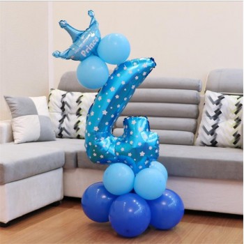 13pcs/set Birthday Balloons Children Number Foil Balloons Happy Birthday Party Decorations Kids ballon cartoon hat