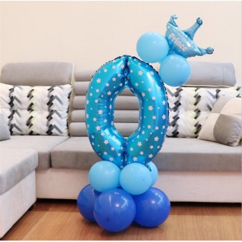 13pcs/set Birthday Balloons Children Number Foil Balloons Happy Birthday Party Decorations Kids ballon cartoon hat