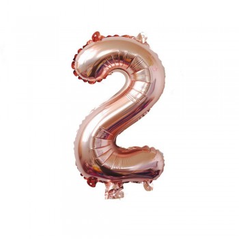 32 Inch Rose Gold Number Foil Balloons Large Digit Helium Balloons wedding decorations Birthday Party Supplies  cartoon hat