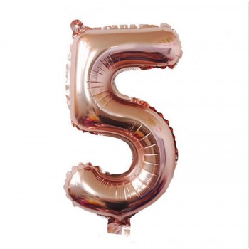 32 Inch Rose Gold Number Foil Balloons Large Digit Helium Balloons wedding decorations Birthday Party Supplies  cartoon hat