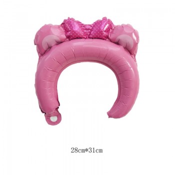 3pcs/set Inflatable Cartoon Hats Film Headband Balloon Toys Cute Birthday Party Hat Children Present Gifts Kids Birthday Hats