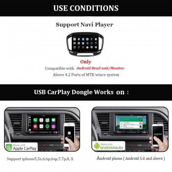 Carlinkit Apple CarPlay Dongle for Android system car Stereo head unit with Android Auto
