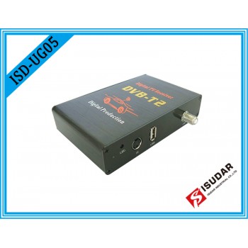 Isudar Double antenna 120KM/H (Max) High Speed Car HD DVB-T2 H.264 MPEG-4 Mobile Digital TV Turner Receiver For Russia Thailand