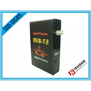 Isudar Double antenna 120KM/H (Max) High Speed Car HD DVB-T2 H.264 MPEG-4 Mobile Digital TV Turner Receiver For Russia Thailand