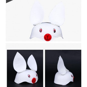 Taoqueen Performance supplies party dress COS props children rabbit mouse cartoon headdress cute animal hat