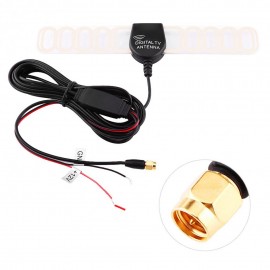 Car Universal Digital TV Aerial Antenna Amplifier Booster FM DVB-T Antenna With SMA (M) Plug Connector