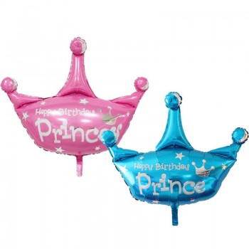 Crown foil balloons Princess Crown Air balloons Happy Birthday Party Decorations Kids Baby Shower Party cartoon hat
