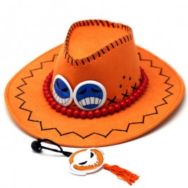 Anime One Piece Portgas D Ace Cartoon Hat Cowboy Souvenirs Pirates Caps With Bones Skull Toys Wholesale Price