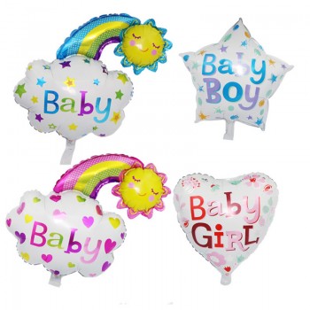 Taoqueen Baby 1st Birthday balloons set pink Blue birthday decorations kids balloons party supplies Cartoon Hats