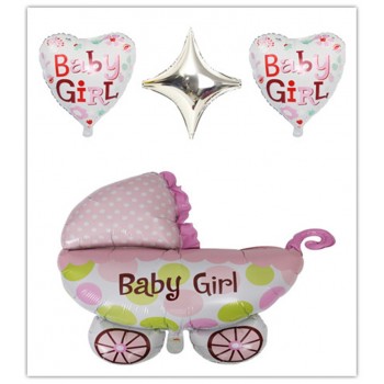 Taoqueen Baby 1st Birthday balloons set pink Blue birthday decorations kids balloons party supplies Cartoon Hats