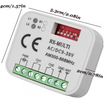 Car Mini Receiver Remote Control Compatible for Codigo Fijo Faacslh Prastel Sommer Gojcm
