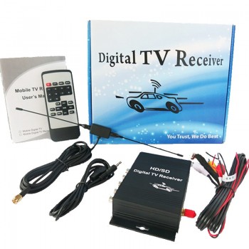 Car ISDB-T Digital TV Tuner Receiver Box Support 140-190MHz For Brazil Chile Peru Argentina and All other South America Country