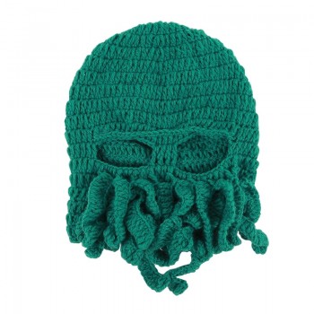 New pure hand-woven octopus wool hat halloween party funny toys