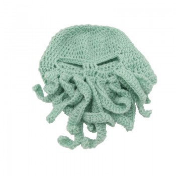 New pure hand-woven octopus wool hat halloween party funny toys