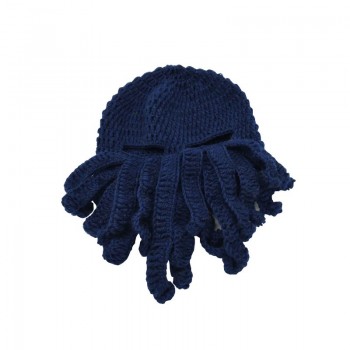 New pure hand-woven octopus wool hat halloween party funny toys