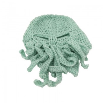 New pure hand-woven octopus wool hat halloween party funny toys