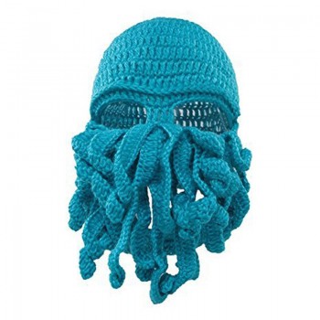 New pure hand-woven octopus wool hat halloween party funny toys