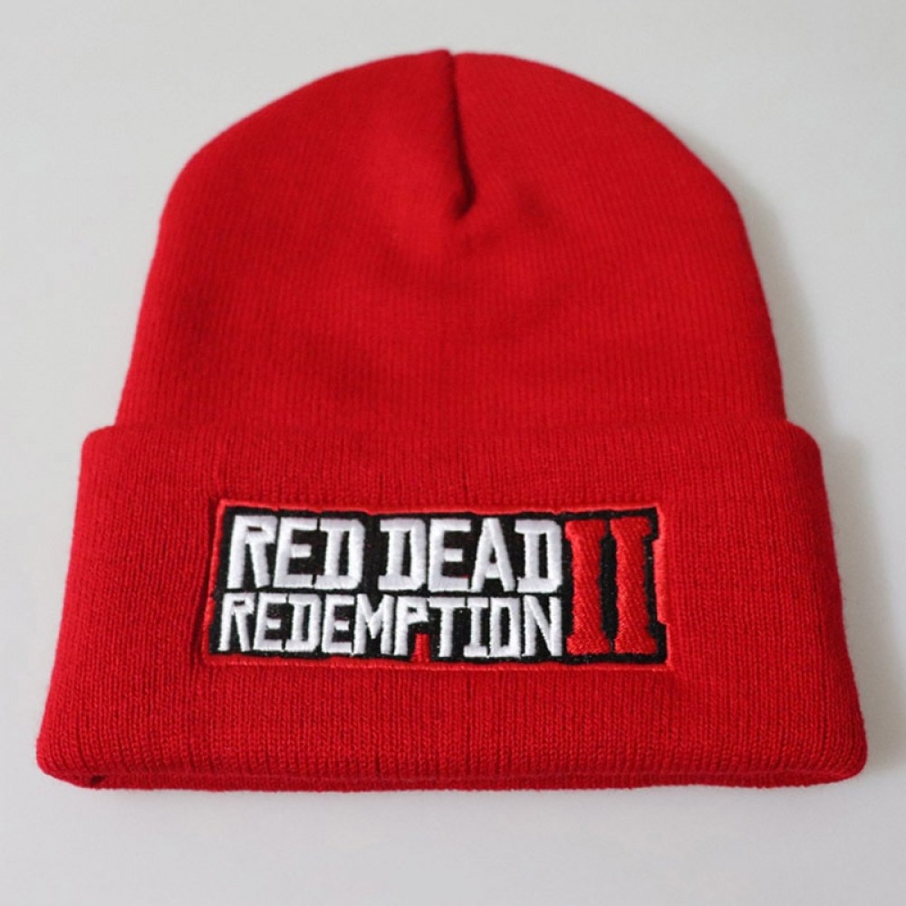 Red Dead Redemption 2 Hats Winter Warm Embroidered Knitted Hat Adult Game Red Dead Fans Caps Hip-hop Knit Hat Kids Patry Toy Hat