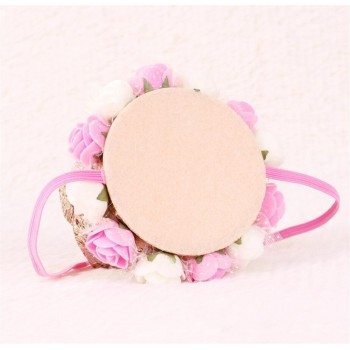 cartoon hat Baby Girl  Birthday Party Hat with Hairband Princess Queen Crown Lace Hair Band Elastic Head Wear Hat cartoon hat
