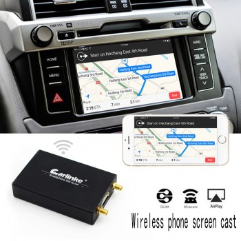 Carlinke Car WiFi Display iOS AirPlay Mirror Link for Car Home Video Audio Miracast DLNA Airplay Screen Mirroring 5.8G