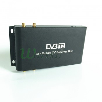 Car 4 Antenna DVB-T2 180-200km/h 4 Mobility Chip DVB T2 Car Digital TV Tuner HD 1080P TV Receiver BOX DVBT2