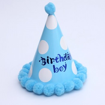 Kids Children Baby Boy Girl amp; Adult Use Happy Birthday Party Hats Crown Prince Princess Dot Star Heart Party Event Shaggy Caps