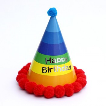 Kids Children Baby Boy Girl amp; Adult Use Happy Birthday Party Hats Crown Prince Princess Dot Star Heart Party Event Shaggy Caps
