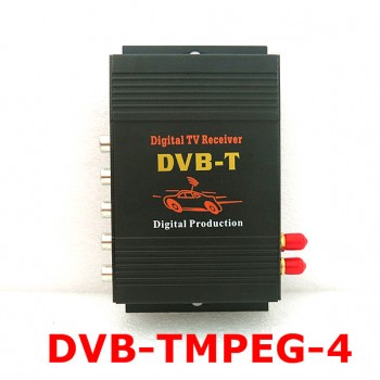 Car Digital TV Tuner Receive Car DVB-T MPEG-4 Dual Tuner 140-200KM/H DVB T SD for Europe Middle East Australia