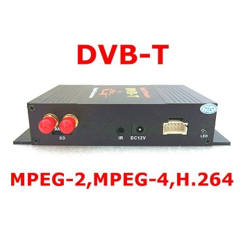 Car Digital TV Tuner Receive Car DVB-T MPEG-4 Dual Tuner 140-200KM/H DVB T SD for Europe Middle East Australia