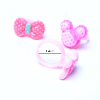 36pcs Fashion Hot Sale Silicone Unicorn Toys Rings PVC Soft Ring Childrens Cartoon Ring Party Gifts Girls Mixed Cartoon Crystal