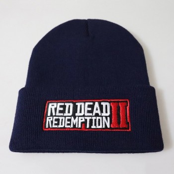 Red Dead Redemption 2 Hats Winter Warm Embroidered Knitted Hat Boy Toys Pullover Rap Caps Hip-hop Knit Hat Kids Patry Toy Hat