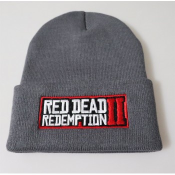 Red Dead Redemption 2 Hats Winter Warm Embroidered Knitted Hat Boy Toys Pullover Rap Caps Hip-hop Knit Hat Kids Patry Toy Hat
