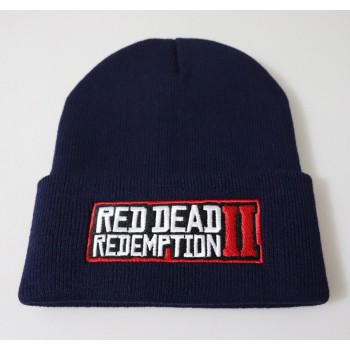 Red Dead Redemption 2 Hats Winter Warm Embroidered Knitted Hat Boy Toys Pullover Rap Caps Hip-hop Knit Hat Kids Patry Toy Hat