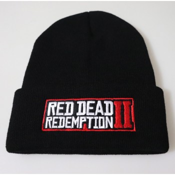 Red Dead Redemption 2 Hats Winter Warm Embroidered Knitted Hat Boy Toys Pullover Rap Caps Hip-hop Knit Hat Kids Patry Toy Hat