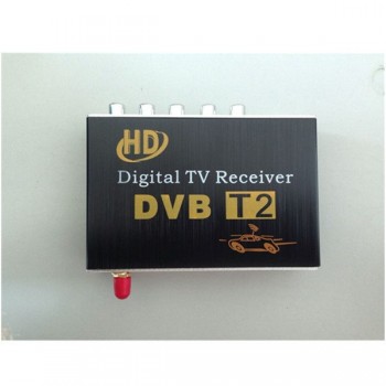 Mobile Digital Car DVB-T2 HD 1080P External Auto Tuner 100Km/h Digital TV Receiver Box Set Top DVB-T2