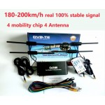 Free Shipping 180-200km/h 4 Antenna DVB T2 Car 4 Mobility Chip Digital Car TV Tuner HD 1080P DVB-T2 Car TV Receiver