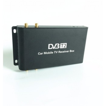 Free Shipping 180-200km/h 4 Antenna DVB T2 Car 4 Mobility Chip Digital Car TV Tuner HD 1080P DVB-T2 Car TV Receiver