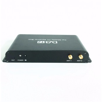 Free Shipping 180-200km/h 4 Antenna DVB T2 Car 4 Mobility Chip Digital Car TV Tuner HD 1080P DVB-T2 Car TV Receiver