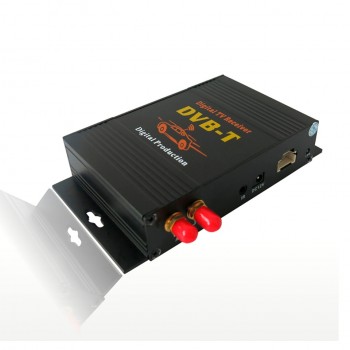 Dual Antenna Car HD Digital TV Turner Receiver Auto TV Box DVB-T DVB-T2 ATSC ISDB-T DVB-TMPEG-4 Two Chip Tuner High Speed