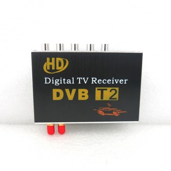 Dual Antenna Car HD Digital TV Turner Receiver Auto TV Box DVB-T DVB-T2 ATSC ISDB-T DVB-TMPEG-4 Two Chip Tuner High Speed