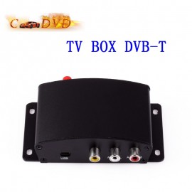 New Universal Car Auto TV Box DVB-T DVB T Box Black Color Free Shipping
