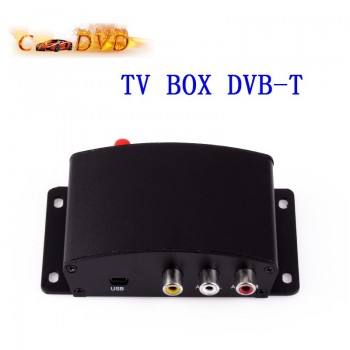 New Universal Car Auto TV Box DVB-T DVB T Box Black Color Free Shipping