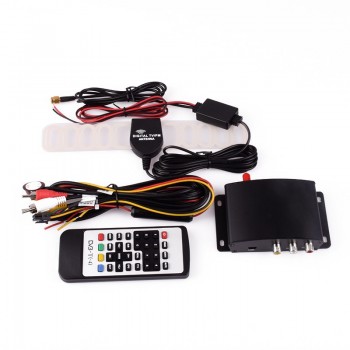 New Universal Car Auto TV Box DVB-T DVB T Box Black Color Free Shipping