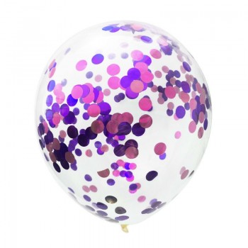 5pcs/lot Transparent Balloons Red Silver Green Blue Confetti Balloons Happy Birthday Baby Kids Party Cartoon Hat Decorations