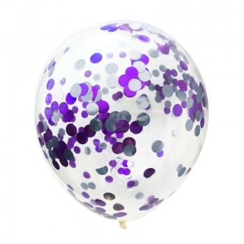 5pcs/lot Transparent Balloons Red Silver Green Blue Confetti Balloons Happy Birthday Baby Kids Party Cartoon Hat Decorations